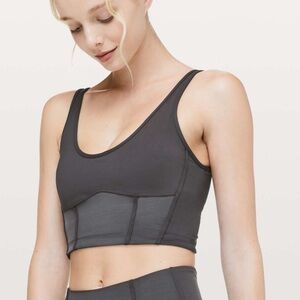 lululemon Limited Edition Principal Dancer Corsetry Bra in Soot
